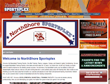 Tablet Screenshot of northshoresportsplex.com
